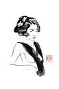 halfnaakte geisha van Péchane Sumie thumbnail