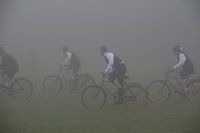 Beierse wieler wedstrijd in de mist