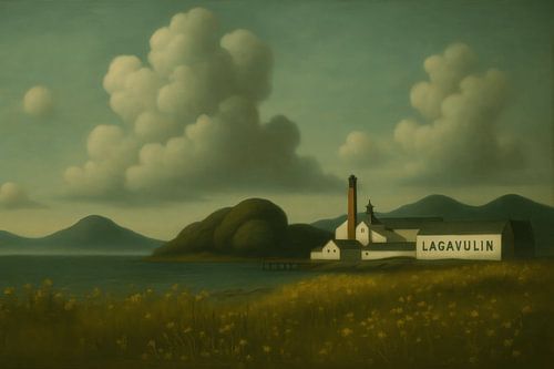 Lagavulin in stilte en licht, aan de Schotse kust