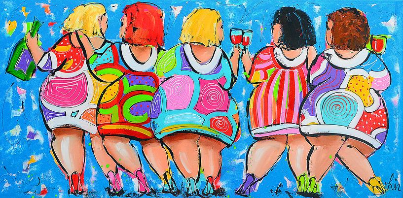 Party Time by Vrolijk Schilderij