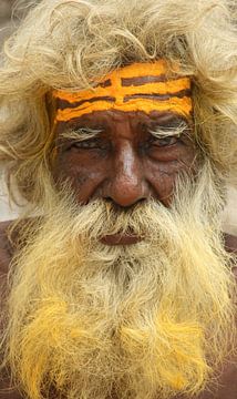 Old man in India by Gert-Jan Siesling