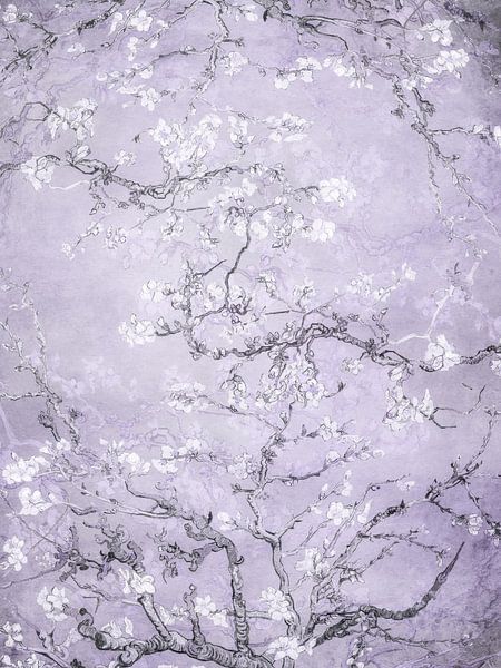 Fleurs grises lilas par Your unique art