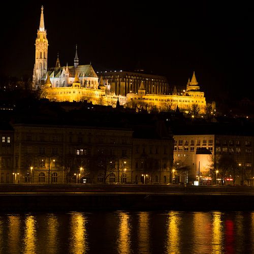 De burchtheuvel in Boedapest Hongarije