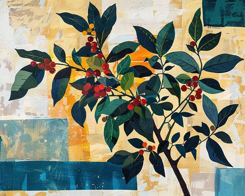 Tak Bessen | Groen Planten Schilderij