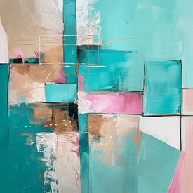 Modern and abstract in pastel colours by Studio Allee