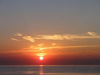 Kleurrijke zonsondergang
