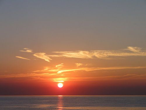 Kleurrijke zonsondergang