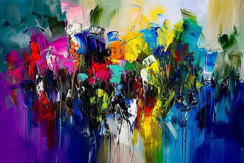 digitaal abstract schilderij