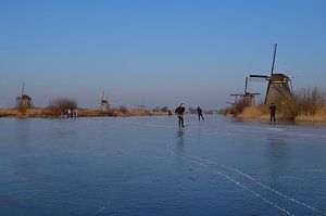 Schaatsen bij de molens