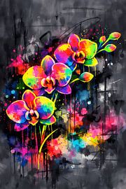 Neon Orchid Bloom – Kleurrijke natuurenergie van ButterflyPix