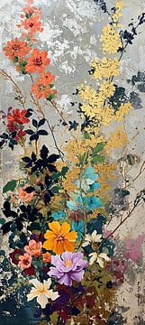 Fleurs colorées sur De Mooiste Kunst