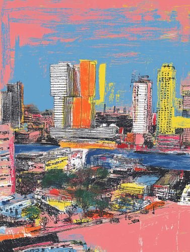La silhouette de Rotterdam | Une ville moderne et colorée