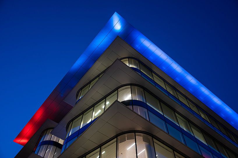 Brucity, a modern building by night by Werner Lerooy