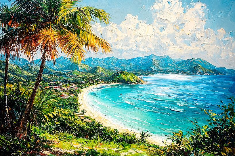 Paysage tropical avec mer bleue par Imperial Art House