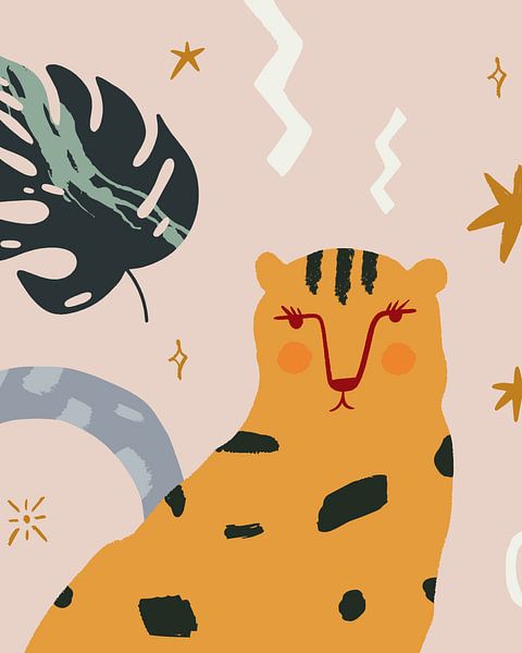 Speelse illustratie wildlife van Studio Allee