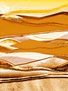 Scandinavisch landschap op goud van Mad Dog Art thumbnail