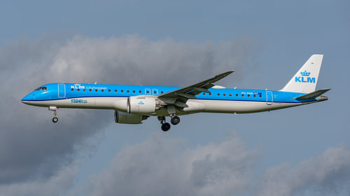 KLM Cityhopper Embraer E195-E2 passenger aircraft.