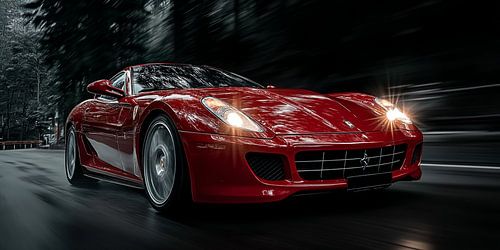 Red Ferrari 559