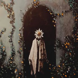 Koning van bloemen van Bearded Artist Studios