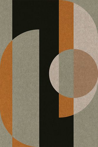 Geometrische Retro Kunst: Scandinavisch Industrieel Minimalisme 3