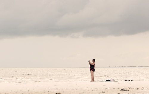 Woman on beach