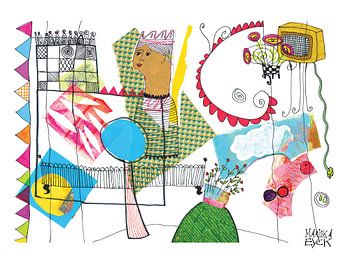 random stuff, a colorful collage