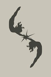 Duo für Damen – Minimal Art in Taupe und warmem Grau von Emiel de Lange