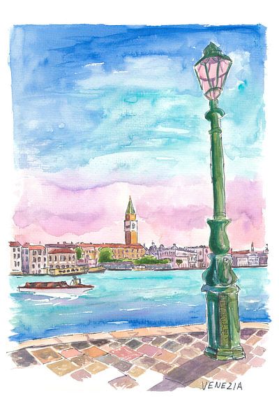 Punta della Dogana Blick auf die Pracht von San Marco von Markus Bleichner