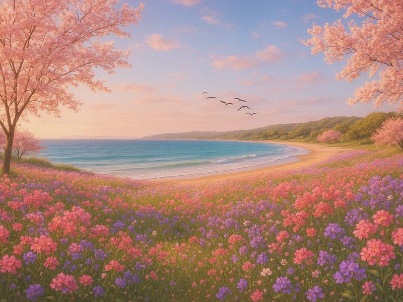 Blossoms by The Sea by karkamoonchild