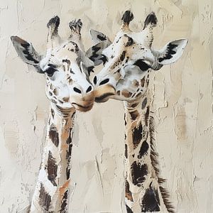 Zwei Giraffen