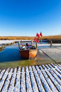 Fischerboot im Hafen von Althagen am Bodden auf dem Fischland-Da