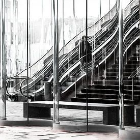 Escaliers d'Anvers sur Ingrid Van Damme fotografie