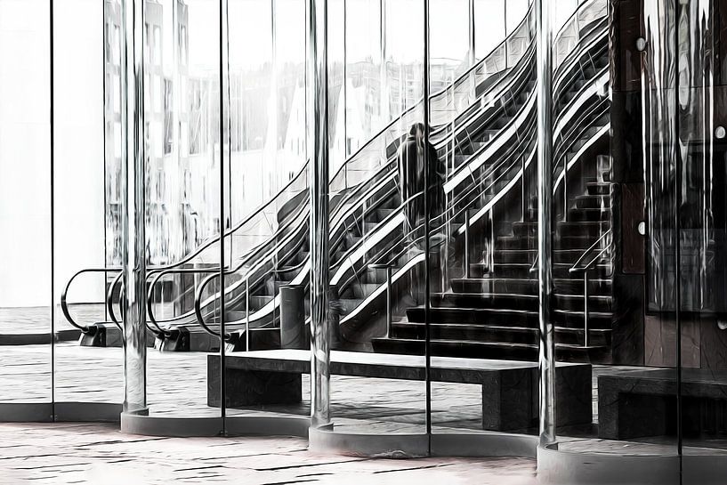 Escaliers d'Anvers par Ingrid Van Damme fotografie