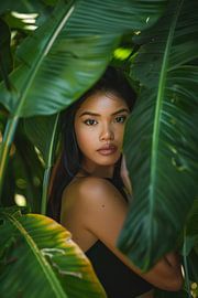 Beauté cachée dans la verdure sur Poster Art Shop