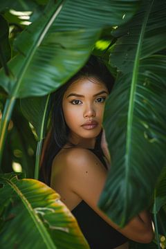 Beauté cachée dans la verdure sur Poster Art Shop