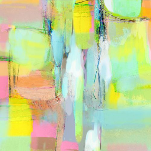 Kleurenlied pastelroze groen turquoise