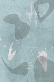 Mid-Century Vintage Nr. 4 | silber-türkis von Melanie Viola