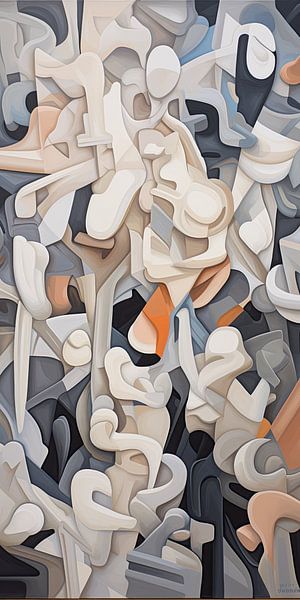 Abstrakte Malerei Nr. 550101 von Wunderbare Kunst