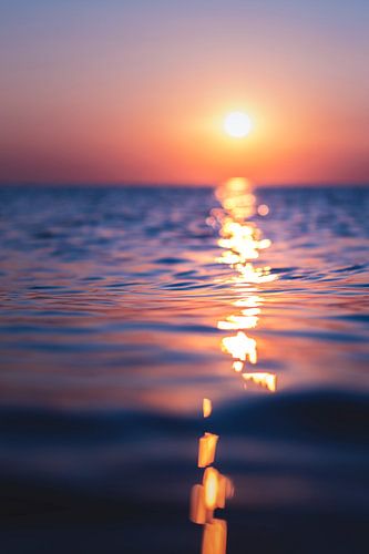 Zonsondergang bij Denemarken