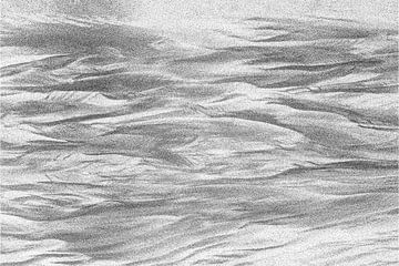 Wellen im Sand von Elles Rijsdijk