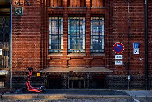 Lagerhaus in der Speicherstadt, in der Hafenstadt Hamburg