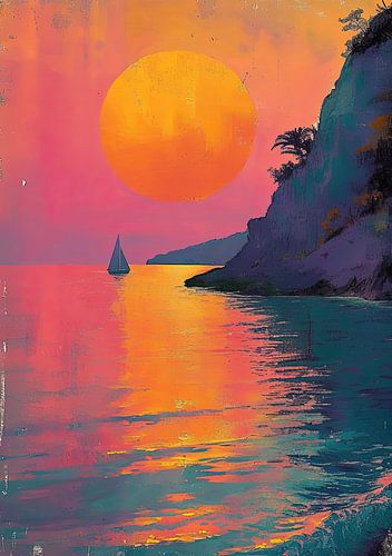 Strand Maan Zee Maritiem