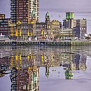 Reflection d'eau, Hotel New York, Rotterdam par Frans Blok Aperçu