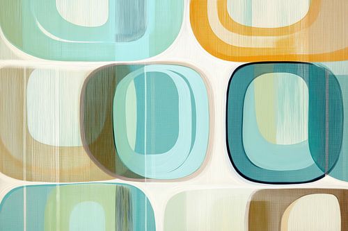 Modern abstract boho