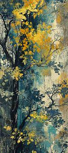 Golden Forest | Forest Landscape Art