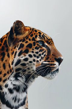 Fierce Focus - Portret van een luipaard van Eva Lee