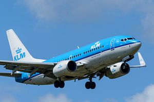 KLM Boeing 737 preparing to land by Sjoerd van der Wal Photography