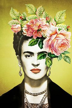 Frida – The Pink Rose Edition van Marja van den Hurk