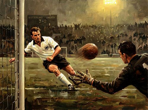 1954 Wunder von Bern Goalkeeper Painting