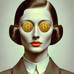 Surrealer Digitaler Blick: Eine Bitcoin-Vision von Mike